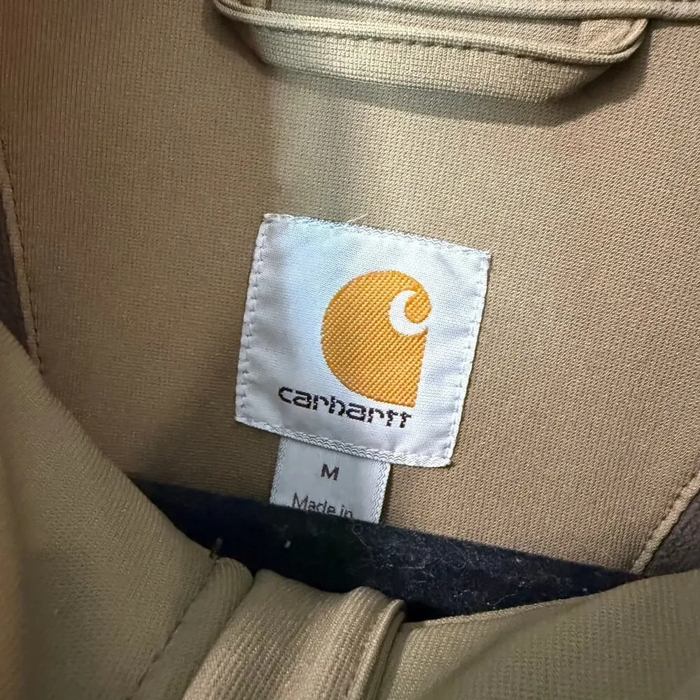Carhartt Men's Crowley Nylon Jacket Full‎ Zip Softshell Tan Medium Workwear